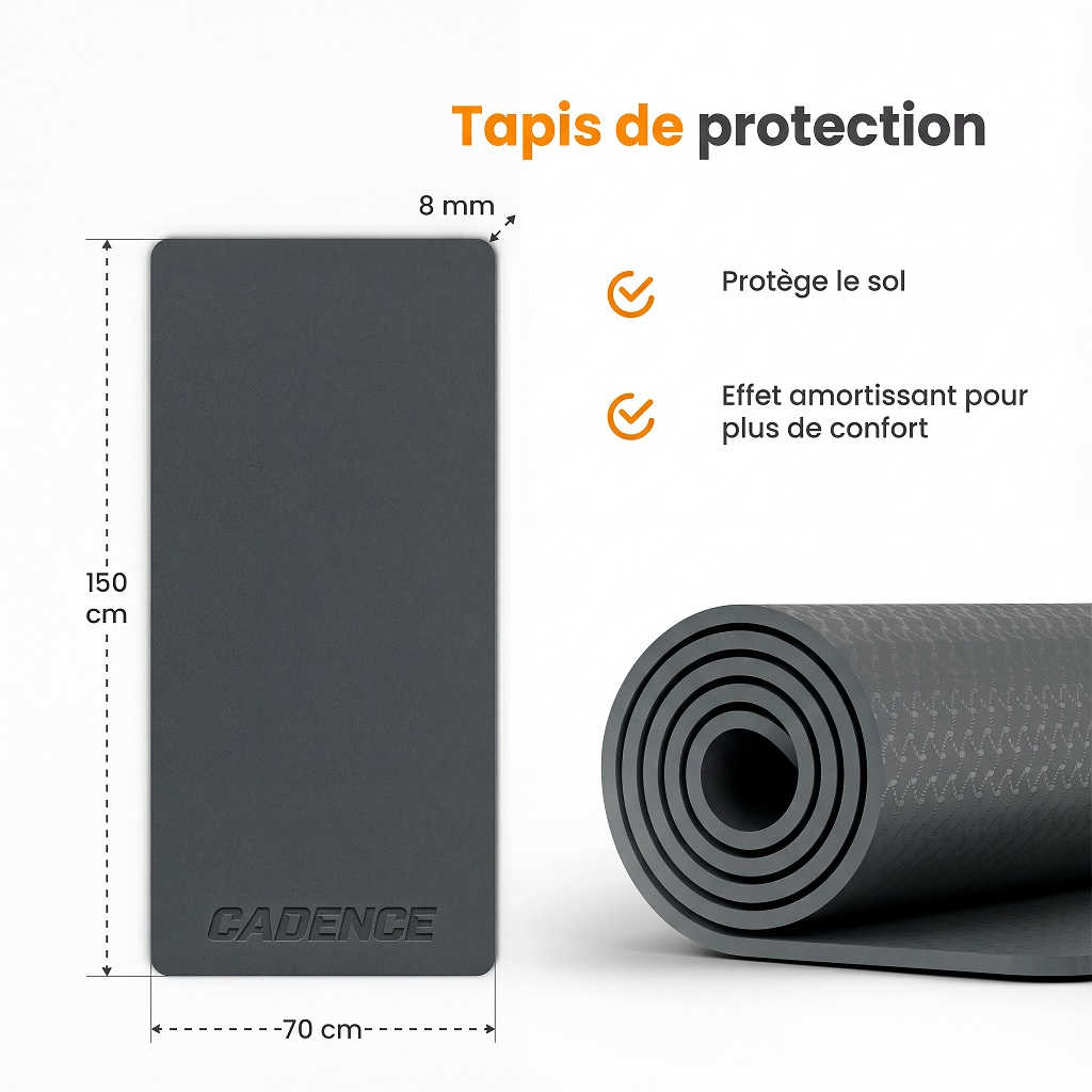 Tapis de protection Cadence – 150 × 70 × 0,8 cm