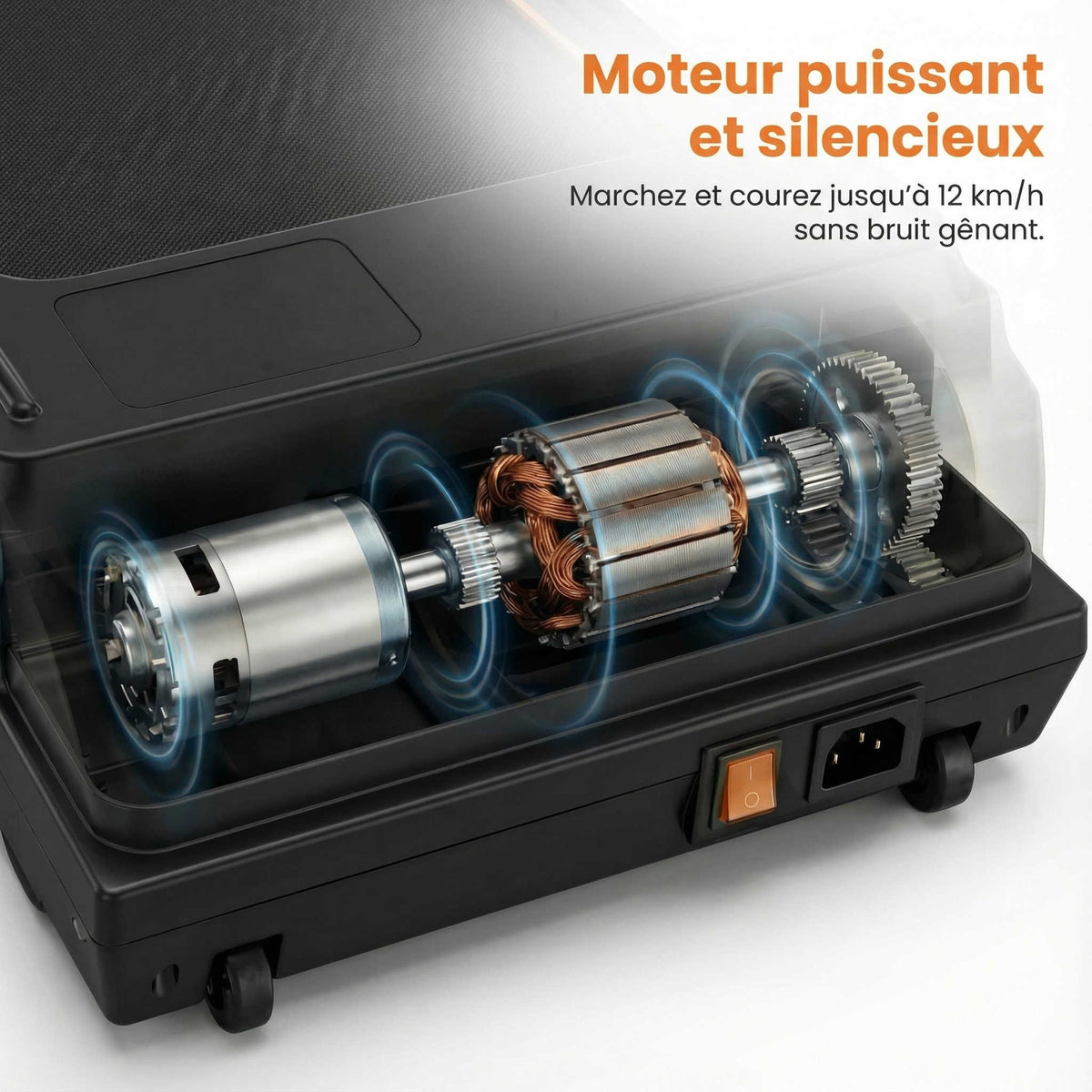 Cadence Slim v2 — Tapis de course 1–6 km/h