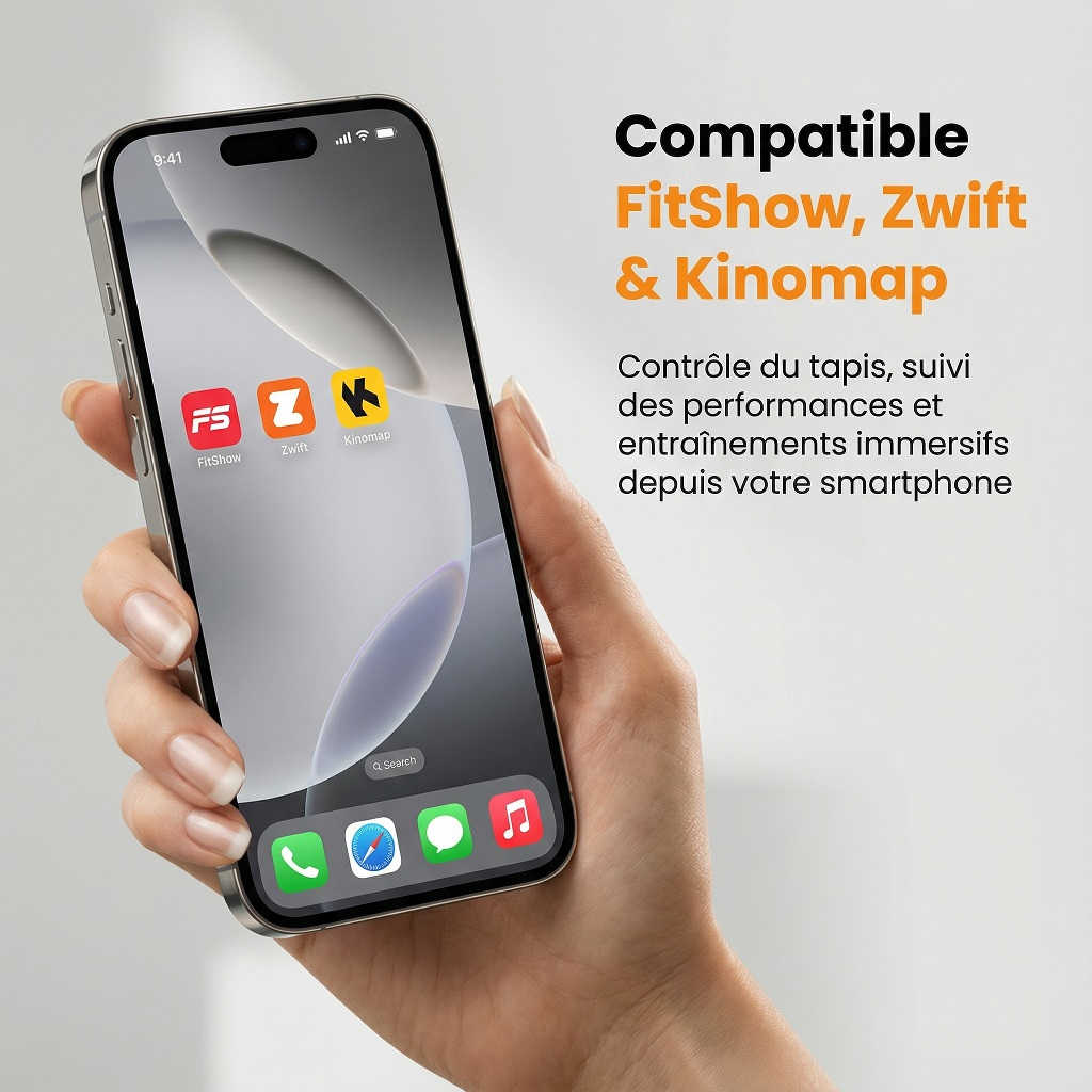 Cadence Pro v3 Incline — Tapis de course pliable avec inclinaison 1–12 km/h et application connectée
