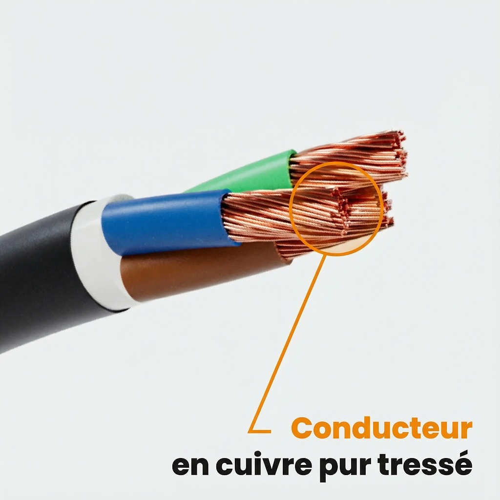 Cadence Câble d'alimentation 4m