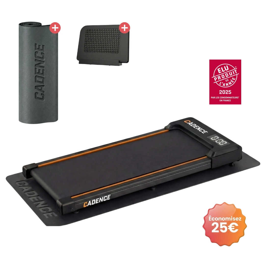 Cadence Slim v2 — Tapis de course 1–6 km/h