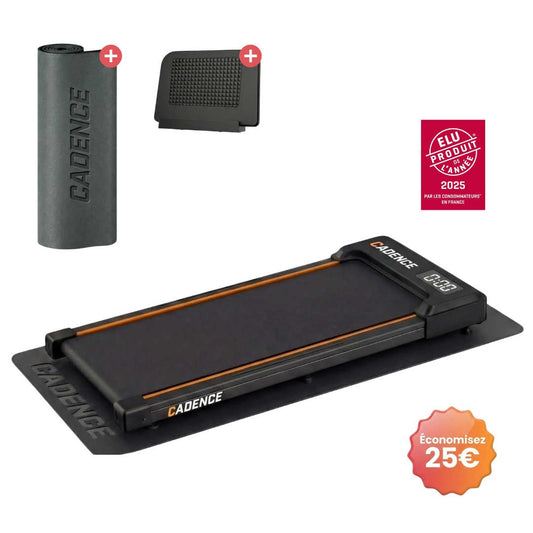 Cadence Slim v2 — Tapis de course 1–6 km/h