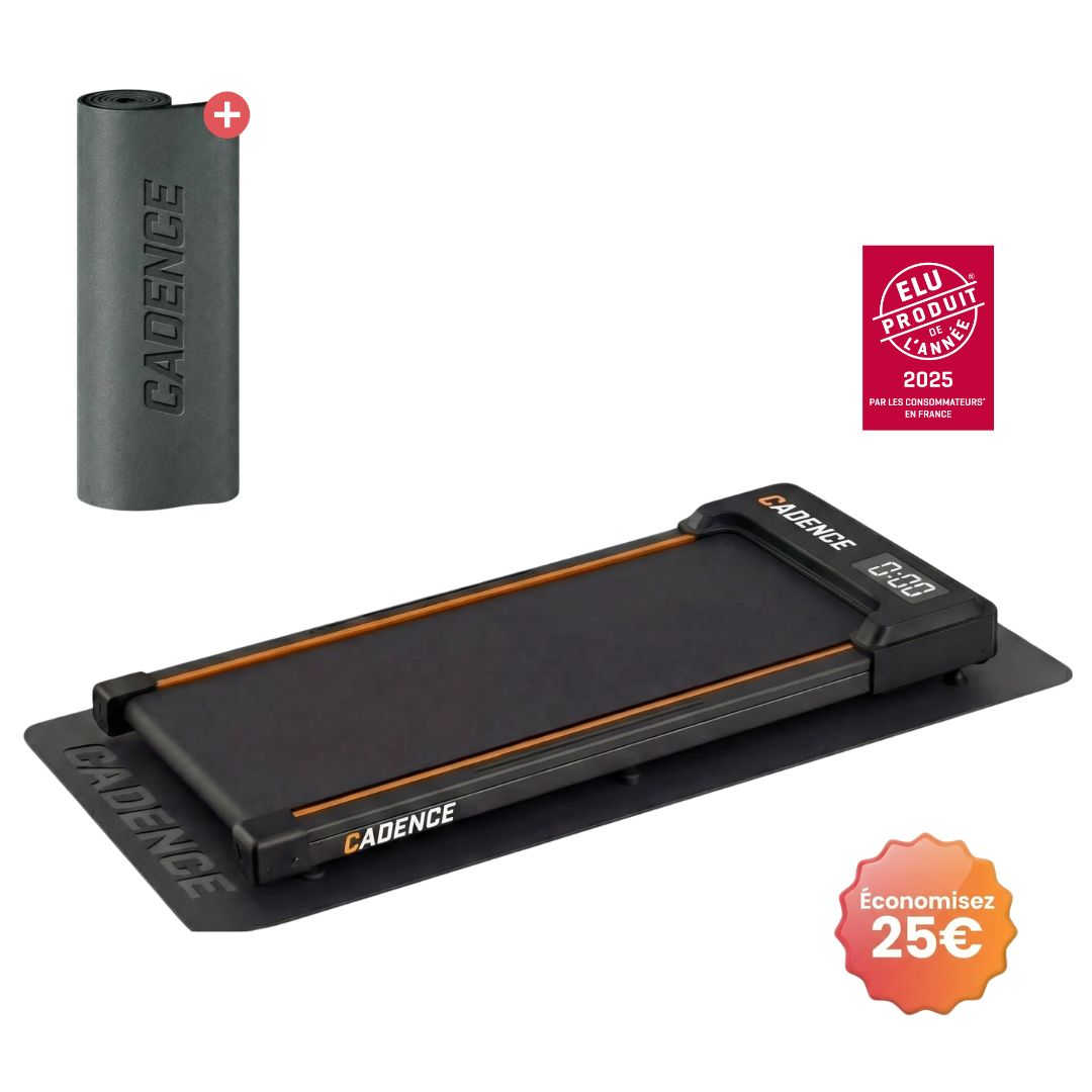 Cadence Slim v2 — Tapis de course 1–6 km/h